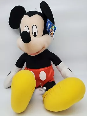 TOY FACTORY Plush 22  Large Mickey Mouse San Antonio TX Clean VTG DISNEY Read • $8