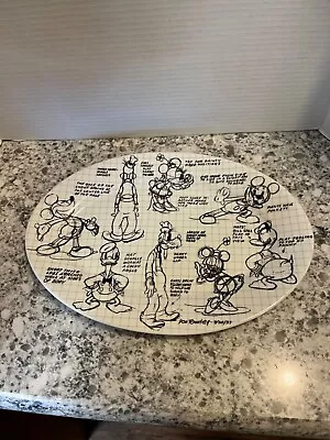 Disney Mickey Mouse And Friends Sketchbook Oval Platter Serving Tray • $24.99