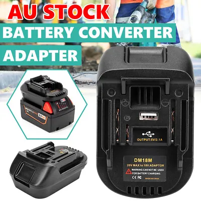 $20.95 • Buy Battery Adapter For Makita Tools Convert To Milwaukee M18 18V Converter Tool USB