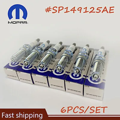 6PCS Iridium Spark Plugs #SP149125AE For 2011-2021 Dodge Jeep 3.6L Engine • $23.99