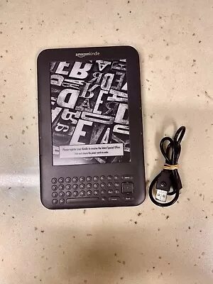 Amazon Kindle Keyboard 3rd Gen D00901 WiFi +3G Black Used • $149.99