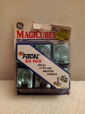 $6.99 • Buy GE Vintage  Magic Cubes Camera Flash Cubes 6 Cubes NOS