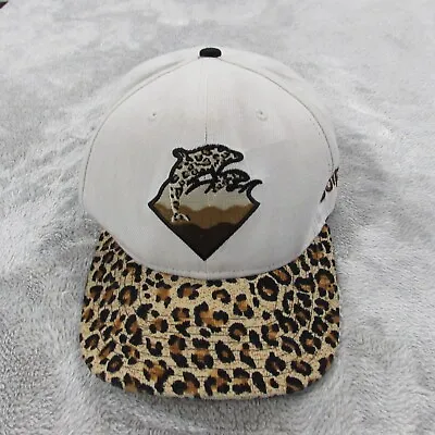 Pink Dolphin Hat White Strapback Adjustable Leopard Print Brim Legends 2012 • $13.59