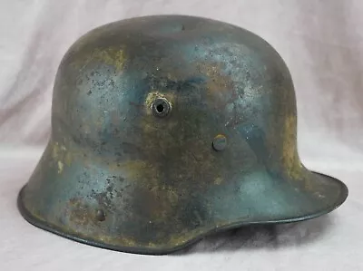 WW1 Imperial German Soldier Camo Paint Helmet M16 US Army Combat Vet Stahlhelm • $1295