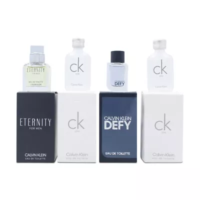 Calvin Klein Mens Miniature Fragrance Set Eau De Toilette Gift Set For Men • £43