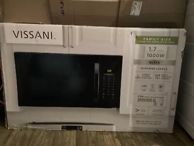 Vissani  Over The Range Microwave Black New 1000w 1.7 Cu.ft. Duct/ductless • $119.95