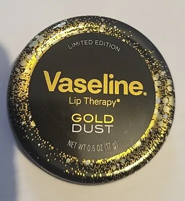 Vaseline Lip Therapy Limited Edition Gold Dust Lip Balm Tin 17g • £9.75