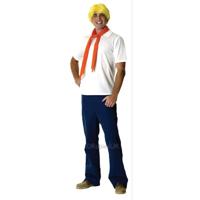 £30.19 • Buy Rubie's Official Scooby-Doo Fred Mens Adult Fancy Dress Costume New