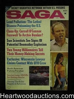 $90.44 • Buy Saga May 1973 Carroll O'Connor, Jocelyn Lane, Drugs In Prison - High Grade