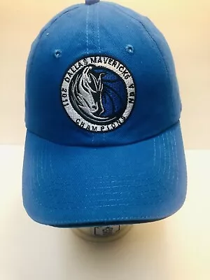 Dallas Mavericks NBA Finals Champs 2011 Cap Hat Strapback Blue Adjustable • $11