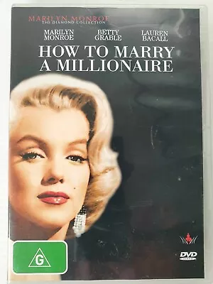 How To Marry A Millionaire  (DVD 1953) Comedy Marilyn Monroe R4 Free Postage • $5.87