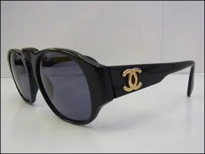 Auth VR14 Chanel COCO Mark Sunglasses 01452 94305 Gold Hardware From Japan • $234.50