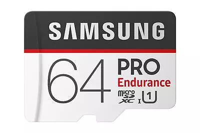 Samsung 64GB Pro Endurance Micro SDXC Memory Card With Adaptor - 100MB/s • $33