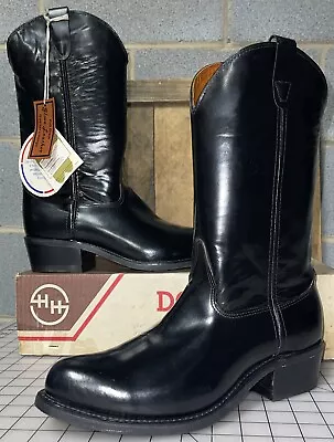 Double H HH Mens Boots 10.5 EE Leather Work Western Vintage USA Made 4620 NEW! • $89.99