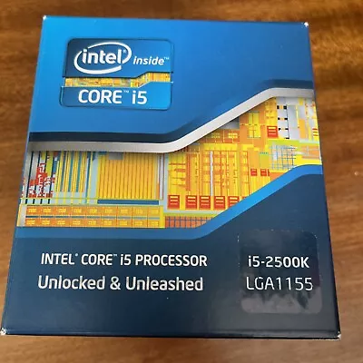Intel Core I5 2500K Unlocked S1155 Sandy Bridge Quad 3.3GHz HD3000 IGP 850M • £9.99