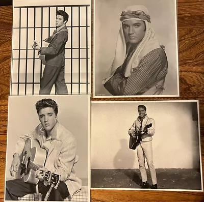 Lot Of 4 Elvis Presley Black & White 8x10  Matte Photo Promo Pictures 1950s-60s • $35