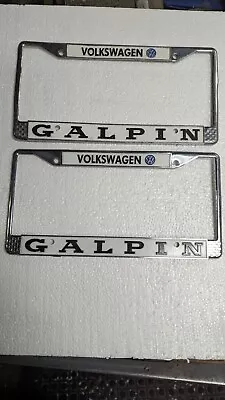 2  Galpin Volkswagen  License Plate Frame Vw Bug Beetle Fastback Baja Thing Bus • $29.99