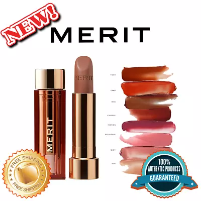 MERIT Signature Lip Lightweight Lipstick Available In 8 Shades Free Shipping! • $46.22