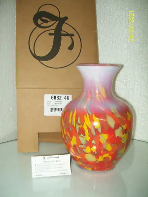 $299 • Buy Fenton 2007 Mosaic Vase # 6882 46 Dave Fetty #139/750  Myriad Mist 