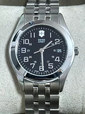 Swiss Army Men's Watch Stainless Steel Black Dial • $361.63