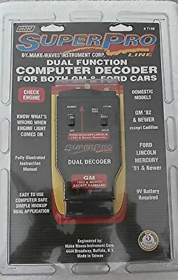 Super Pro Code Reader #7148 Tester For GM And Ford Vehicles • $19.99