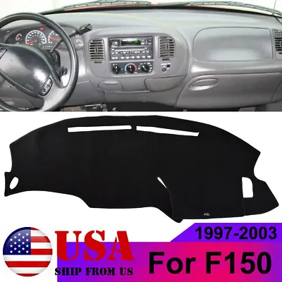 For Ford F150 F-150 1997-2003 Dash Cover Dashmat Dashboard Mat Carpet Black USA • $21.99