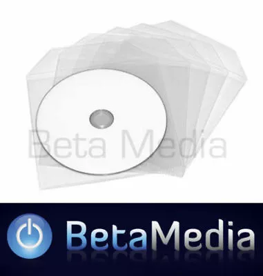 £80.32 • Buy 1500 X Clear Plastic CD DVD BDR Sleeves - HIGH QUALITY Premium Sleeve 120 Micron