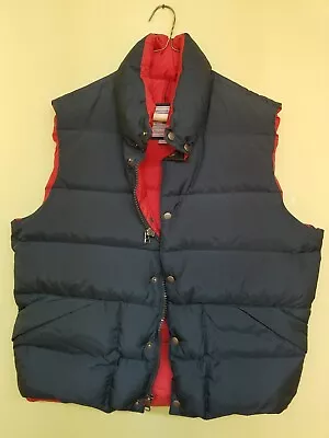 J CREW Expedition Premium Down Puffer Vest Adult Large Navy • $25