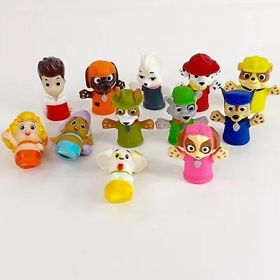 Mixed Lot 12 Of Paw Patrol & Bubble Guppies Figures Finger Puppets Bath Toys • $16.99