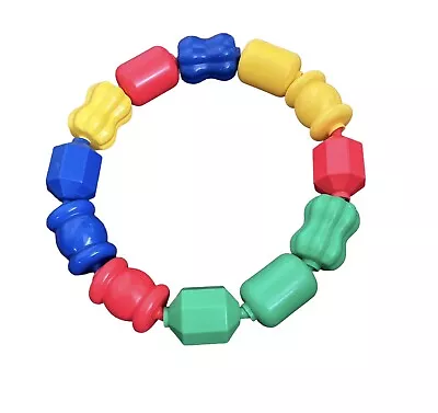 Lot Of 12 Vintage FISHER PRICE Snap Lock Beads Pop Beads Baby Toddler Multicolor • $12.99
