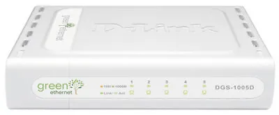 D-Link DGS 1005D Switch 5 Port 10/100/1000 Gigabit Desktop Switch DLink Green#a • $39.95