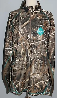 NEW Cabelas Womens OutFitHER Lewiston 1/4 Zip Hunting Jacket 2XL REALTREE Max-5 • $37.99