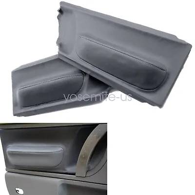 Door Panel Insert Cards Leather Synthetic Fits Volkswagen Beetle 98-10 Gray • $14.99