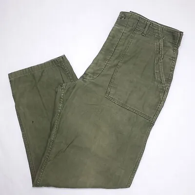 US Army Vietnam War Mens 36x30* Cotton Sateen OG-107 Type I Trousers Pants 1968  • $99.99