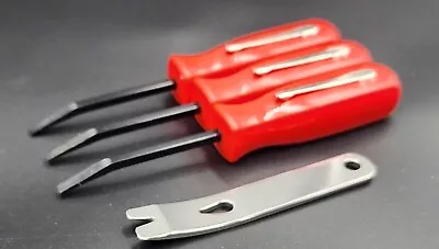 🔴🔧 Red Pocket Prybar Combo + Keychain Tool - Versatile EDC Set! 🗝️🛠️ • $9.95