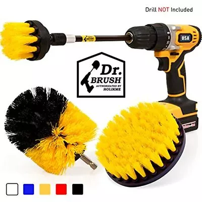 $15.50 • Buy 4 Pack Drill Brush Power Scrubber Cleaning Extended Long Attachment Set All Kit