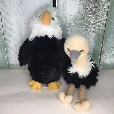 $5.59 • Buy Bald Eagle And Ostrich By Aurora Plush Lot Of 2 8” Stuffed Animal Toy