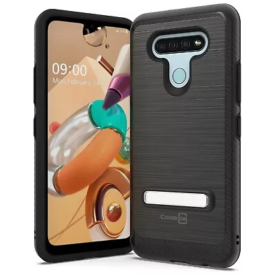 For LG K51 / Reflect Magnetic Metal Kickstand Heavy Duty Hard Phone Cover Case • $5.99