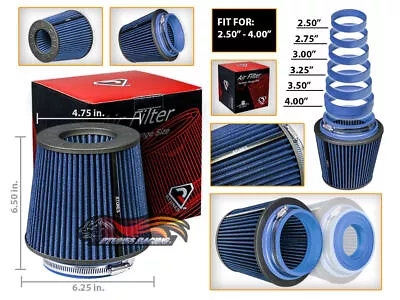 Cold Air Intake Filter Universal BLUE For GTI/R32/Rabbit/Gol/Passat/Multivan • $26.99