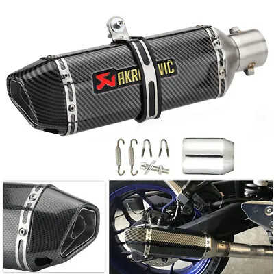 38mm-51mm Universal Motorcycle Exhaust Muffler Tail Pipe W/ DB Killer Silencer • $49.95