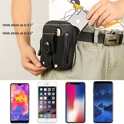 Mobile Phone Case Bag Holster Holder Pouch Tactical EDC Utility Belt Waist Bag • $9.99