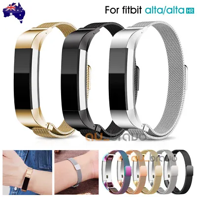 $9.99 • Buy Stainless Steel Replacement Magnetic Spare Band Strap For Fitbit Alta / Alta HR