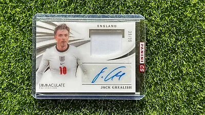 2021 Immaculate Soccer JACK GREALISH Patch Auto #29/99 England Manchester City • $99.99