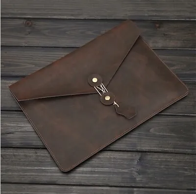 Genuine Leather Laptop Sleeve Notebook Bag MacBook Case Pro Air All SZ Handmade  • $44.41