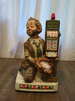 Porcelain Melody In Motion Whistling Hobo With Slot Machine Music Figurine • $21.24