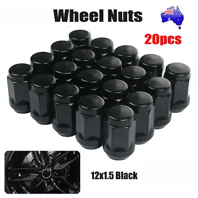 $25.01 • Buy 20 X 12x1.5 Black Wheel Nuts For Holden Commodore VL VN VR VS VT VX VY VZ