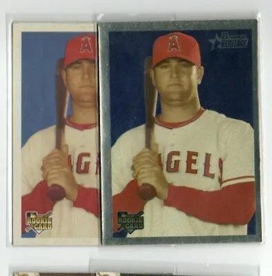 2006 Bowman Heritage Silver Foil Mike Napoli  ANAHEIM ANGELS 2X LOT ROOKIE RC • $3.55