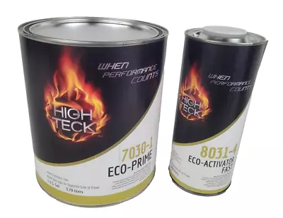 2K Urethane Primer Gallon Kit GRAY High Teck Eco-Prime 7030 & Fast Hardener • $79.95