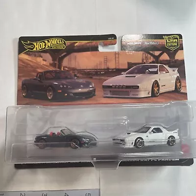 2024 Hot Wheels '04 Mazda Mazdaspeed Miata + RX7 FC Pandem Premium 2 Pack NIB • $19.99