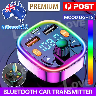 Wireless Bluetooth Car FM Transmitter Handsfree Kit MP3 Player Adapter Charger • $15.95